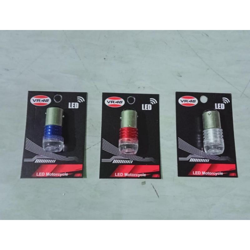 LAMPU BOHLAM STOP BAYONET KEDIP FLASH 3 MATA LED STOP REM BELAKANG