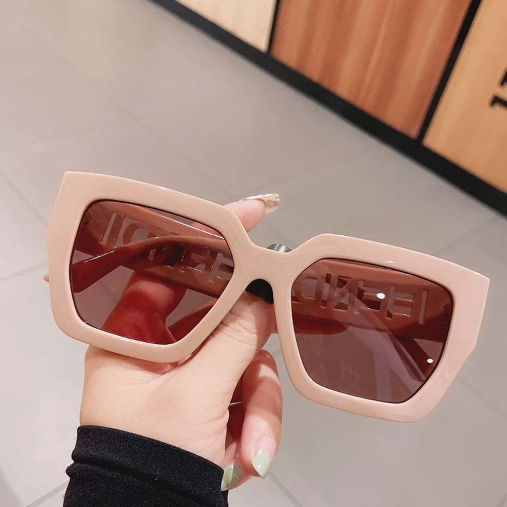 Mxbeauty Kacamata Bingkai Persegi Korea Sederhana Anti UV Kacamata Hitam Pria Sun Shade Unisex Wanita Eyewear