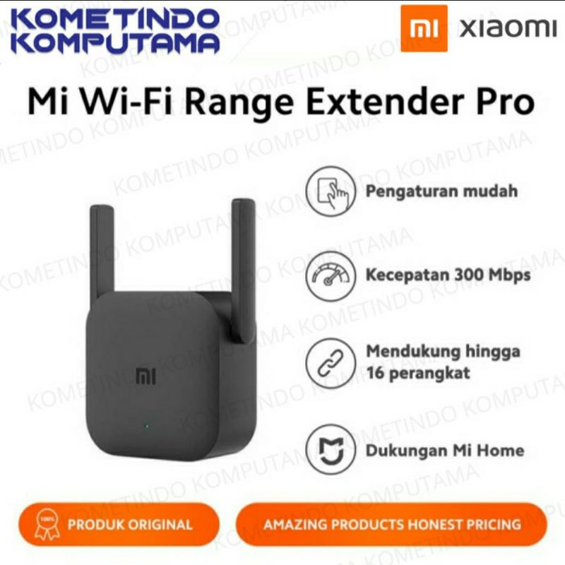Mi WiFi Range Extender Pro Repeater Amplifier 300Mbps - Xiaomi Penguat Sinyal