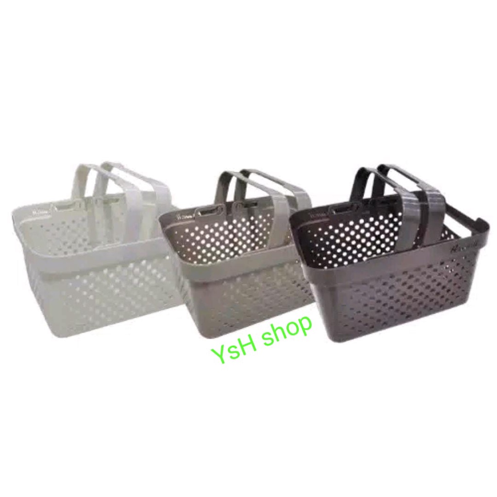 Keranjang Serbaguna Kecil Hawaii Luxio (s)-Keranjang Plastik-Keranjang Susun
