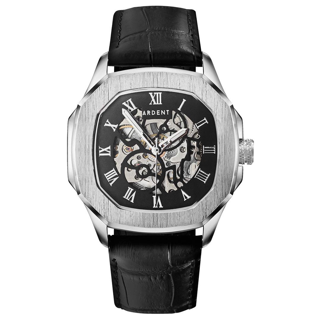 ARDENT Arron Silver Jam Tangan Pria 41 mm