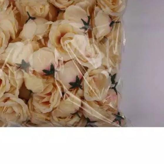 ➨ Rose Tanpa Tangkai Isi 100 Pcs . Bunga mawar mak artificial. Kepala mawar. Kuntum mawar ✭