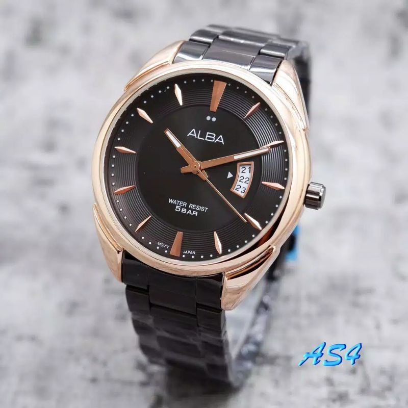 Jam Tangan Alba Jam Tangan Terlaris Stainliss Steel Anti Air