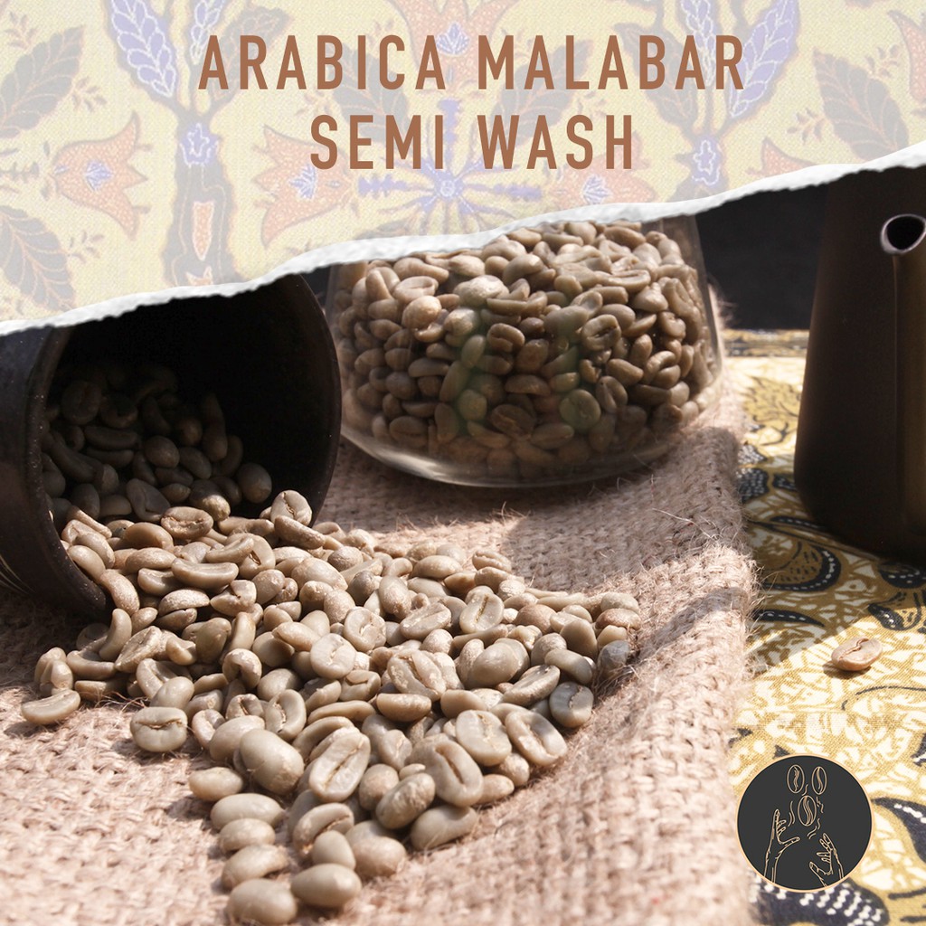 

Green Beans Arabica - Malabar Semiwash - 1KG | Grade 1
