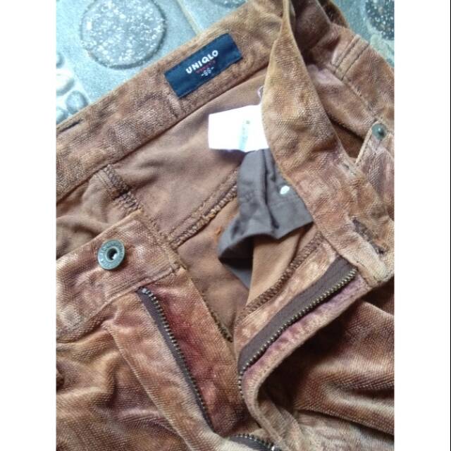 Celana pria/wanita uniqlo cutbray second original yaaa