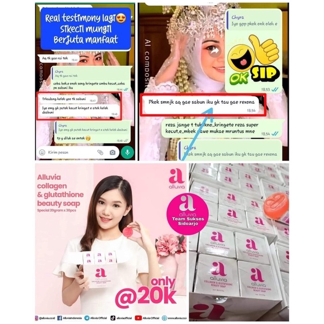 [100% ORI] ALLUVIA COLLAGEN &amp; GLUTATHIONE BEAUTY SOAP SABUN PEMUTIH WAJAH / BADAN / TANGAN 100% ORIGINAL