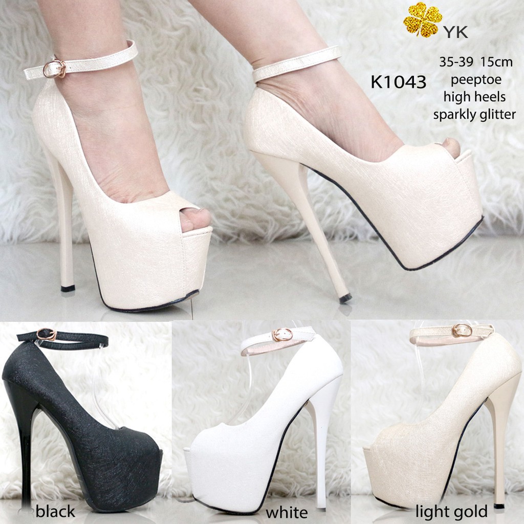 sepatu heels 15 cm