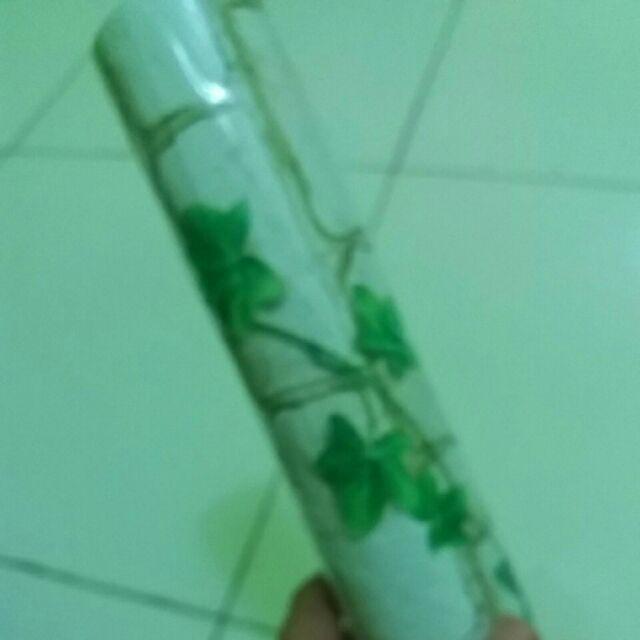 R018ls Wallpaper Sticker Ku - Batu Bata Daun Wallpaper Dinding