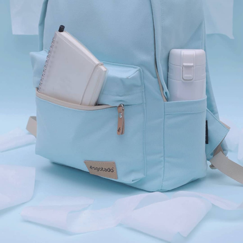 Limito Mochilo Onzo Baby Blue | Tas Ransel Mini Polos Kecil Simpel Wanita Backpack | FORIND Esgotado