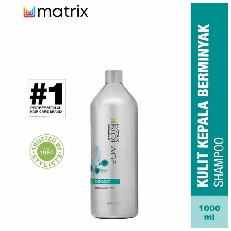 MATRIX SHAMPOO Biolage Scalppure Oil Control 1000ML - Shampo Kulit Kepala