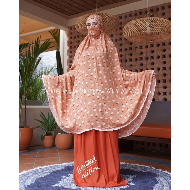 Mukena Arab Dlusia Jumbo ALYA Limited Mukena Dewasa By dlusia