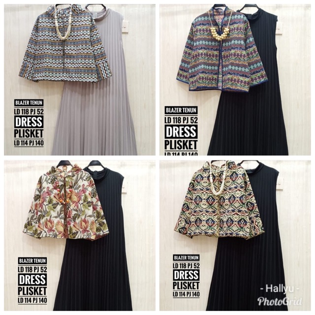 Bisa COD Alila Set Plisket Tenun 01