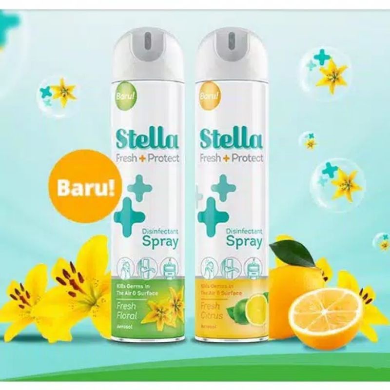 Stella Fresh &amp; Protect Aerosol 300 ml Fresh Floral / Fresh Citrus