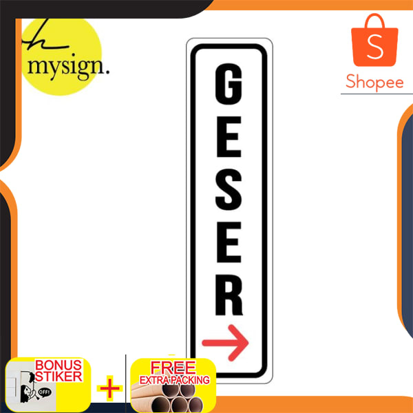 

SIGN GESER ACRYLIC | SIGN GESER AKRILIK TIMBUL KEREN Elegan