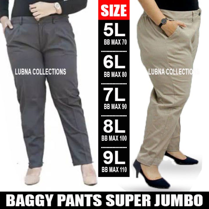 Jual Lc Celana Baggy Pants Super Jumbo Baggy Pants Big Size Celana Kerja Jumbo Grade A 1234