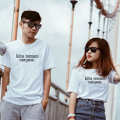 Kaos Couple Persahabatan Cewe Cowo Baju Bukan Pacar Tapi Sayang Hadiah Temenan Aja Shopee Indonesia