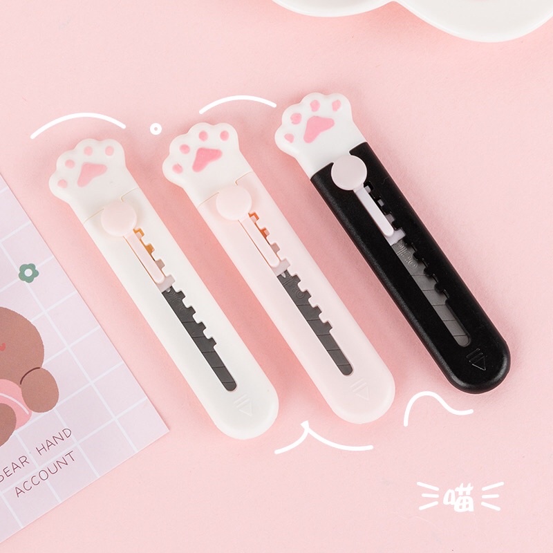 [READY STOCK BISA COD] CUTTER PISAU KECIL BENTUK PAW KUCING PINK PEMOTONG UNBOXING PAKET AESTHETIC VIRAL CUTE KAWAII LUCU UNIK FANCY KARAKTER HEWAN MURAH ANAK PEREMPUAN UNBOXING AESTHETIC PAKET JURNAL SCRAPBOOK DIARY DEKORASI