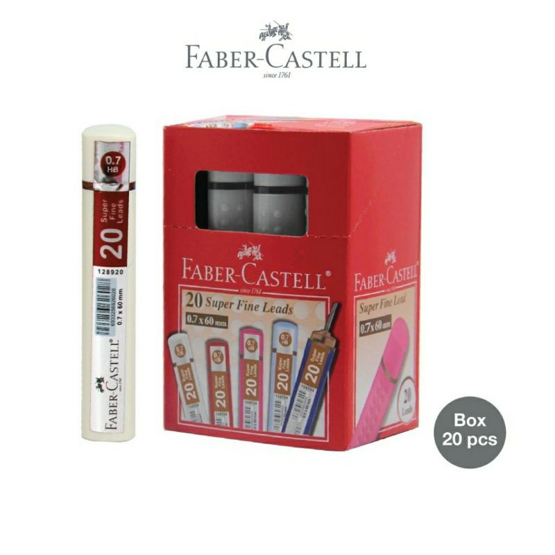 

Faber Castell - Refill/Isi Ulang Pencils Mekanik Grip HB 0.70mm Tube White (pcs)