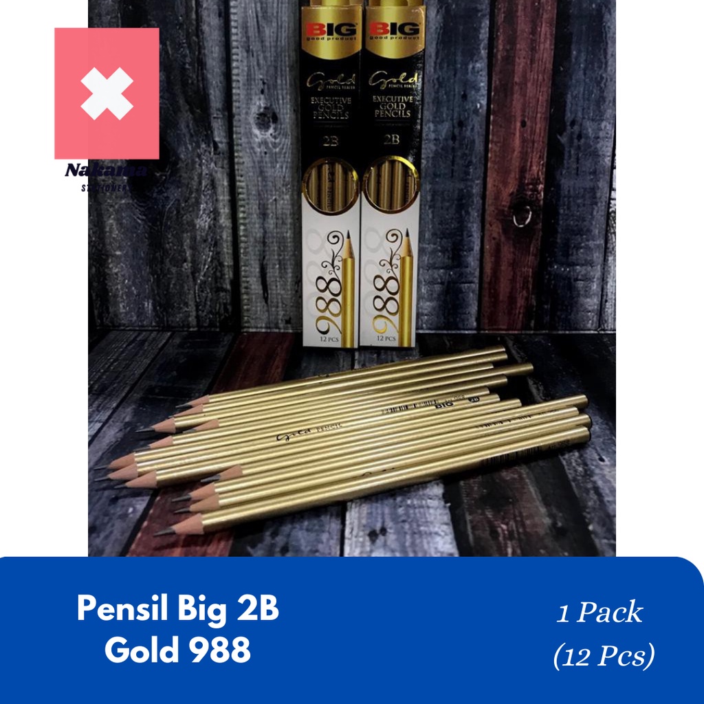 

Pensil Big Gold 2B Pencil Gold BIG 988