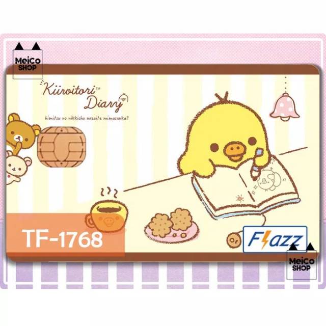

[TF-1768] Sticker Flazz BCA Meico - Kiiroitori Sanrio