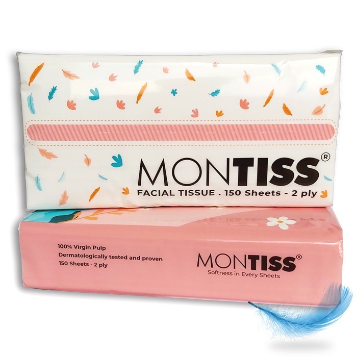 MONTISS FACIAL TISSUE 150 SHEETS 2 PLY (N014938)-2
