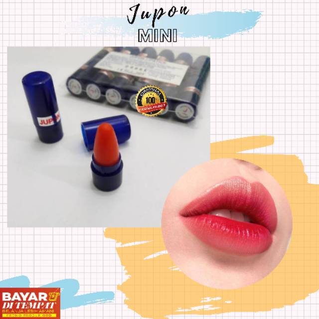 Lipstik Lipstick Jupon Mini Kecil Pemerah Bibir Asli Original Murah Terbaru By Istanabaju