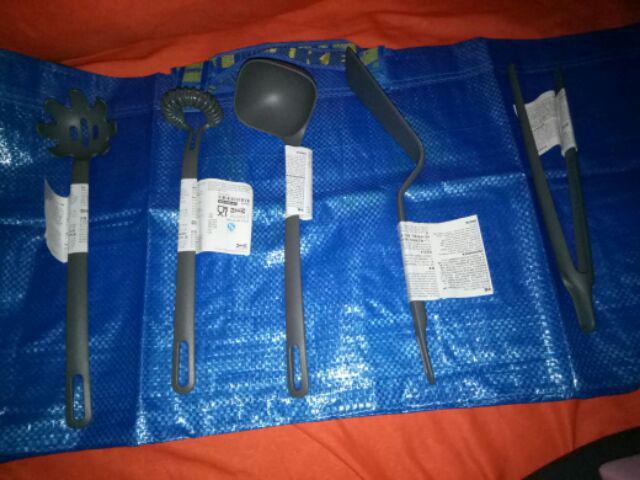 Set Isi 5, Peralatan Untuk Memasak Pasta, Spatula, Sendok Sup, Sendok, Capitan Fu475