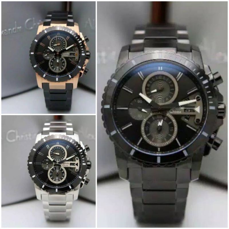 ALEXANDER CHRISTIE AC 6532 JAM TANGAN PRIA STAINLESS STEEL 6532 ORIGINAL