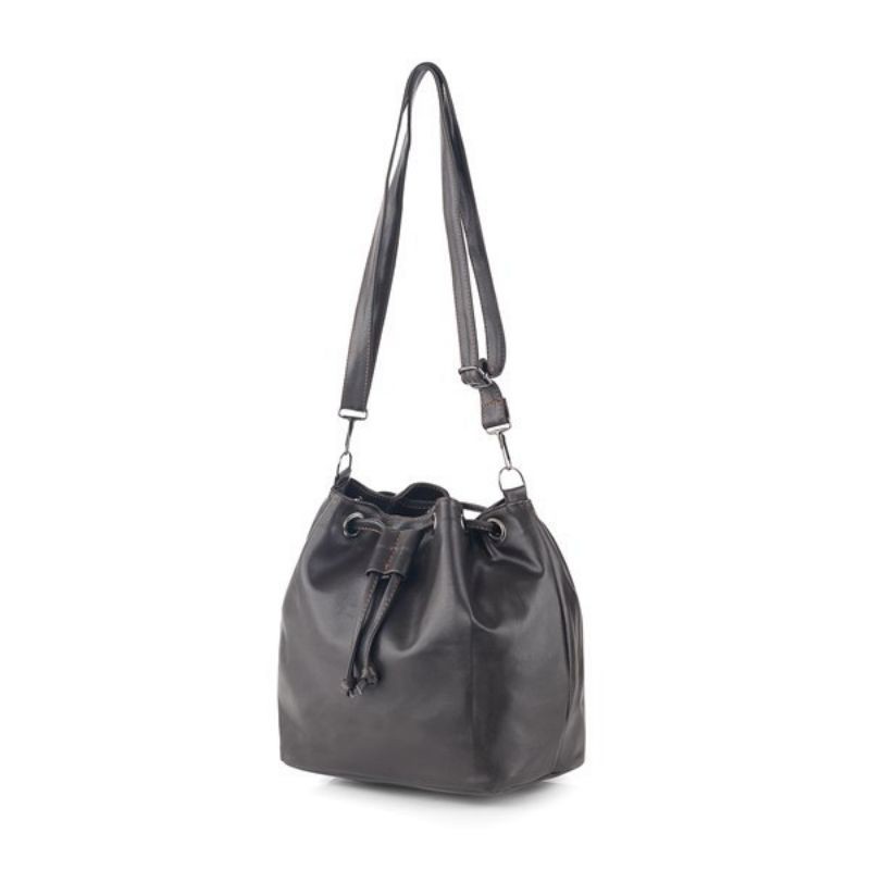 Tas Serut Selempang Wanita Semi Kulit Slingbag Premium