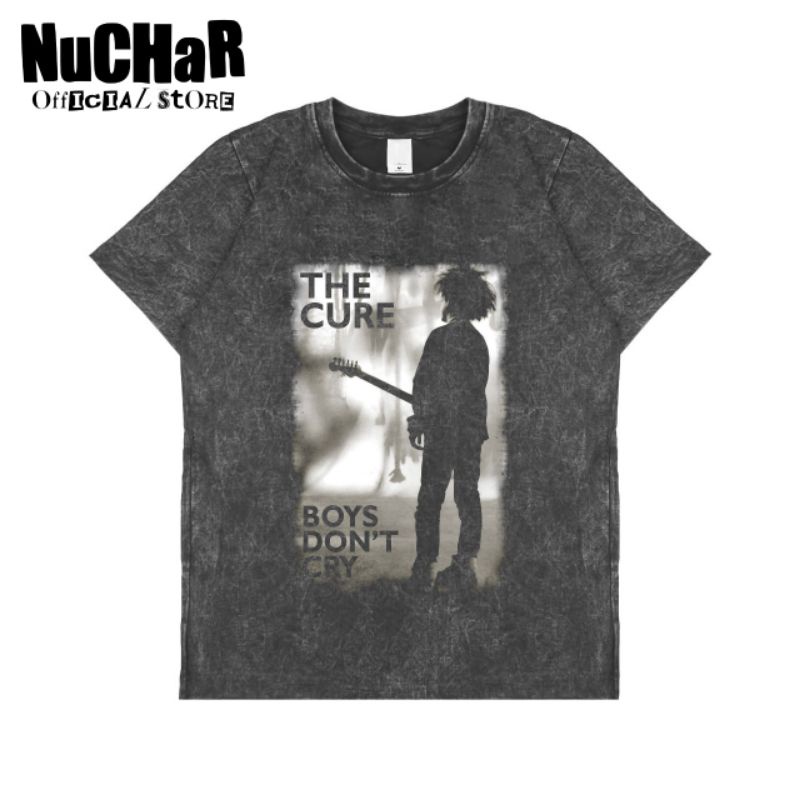 Nuchar - T-shirt Oversize Blackwash | Stonewash | The Cure Boys Don't Cry