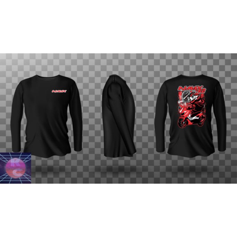 KAOS BAJU LENGAN PANJANG MOTOR NMAX BIG SIZE JUMBO