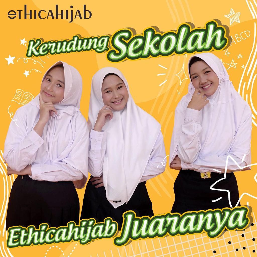 HIJAB INSTAN ETHICA  SEKOLAH JUARA PUTIH