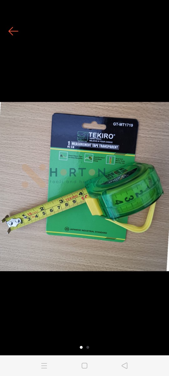 Tekiro Meteran Transparan 5 Meter