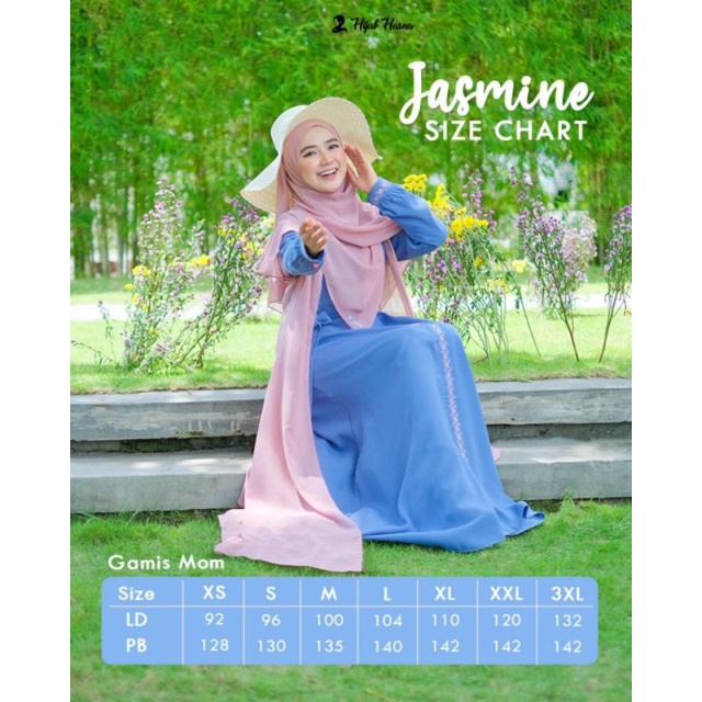Sarimbit Jasmine Series by Hasna Hijab | Gamis Sett Khimar | Koko Dewasa Pendek | Baju Seragam Kelua