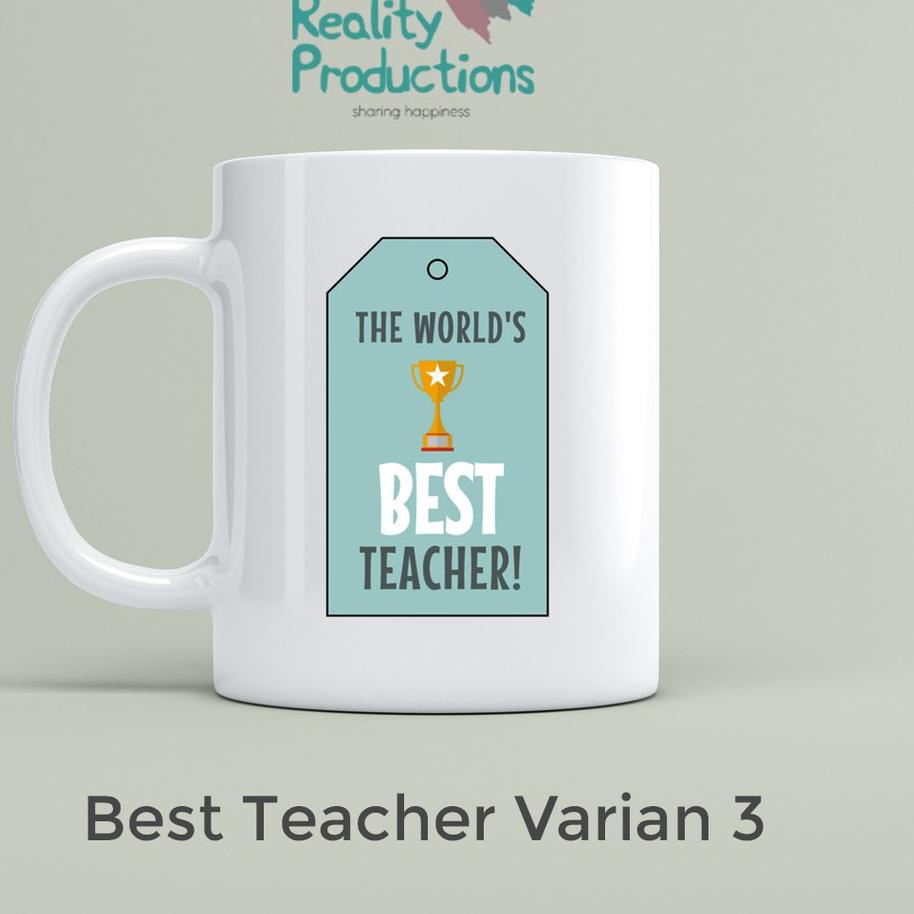 Update Merchandise Mug Gelas Cangkir  Teacher Untuk Kado atau Hadiah Guru 