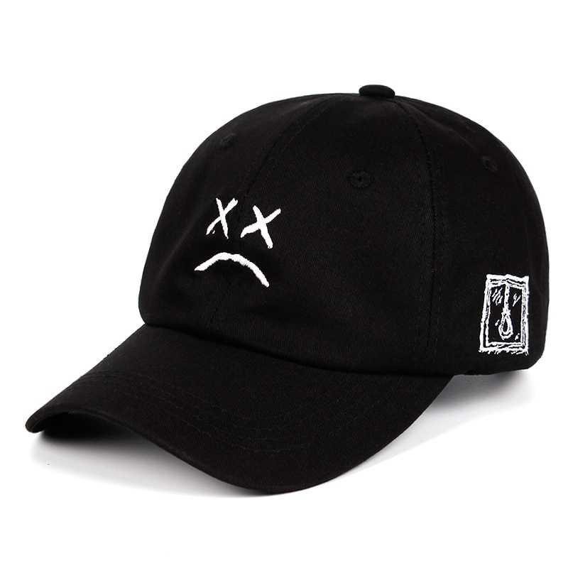 GS8 Topi Baseball Snapback Marshmello Sad VORON Hitam