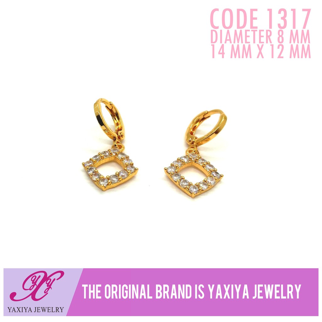

Anting Permata Lapis emas Perhiasan imitasi Gold Yaxiya Jewelry 1317