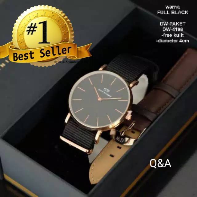 Free kulit - jam tangan unisex pria / wanita DW classic tali kanvas