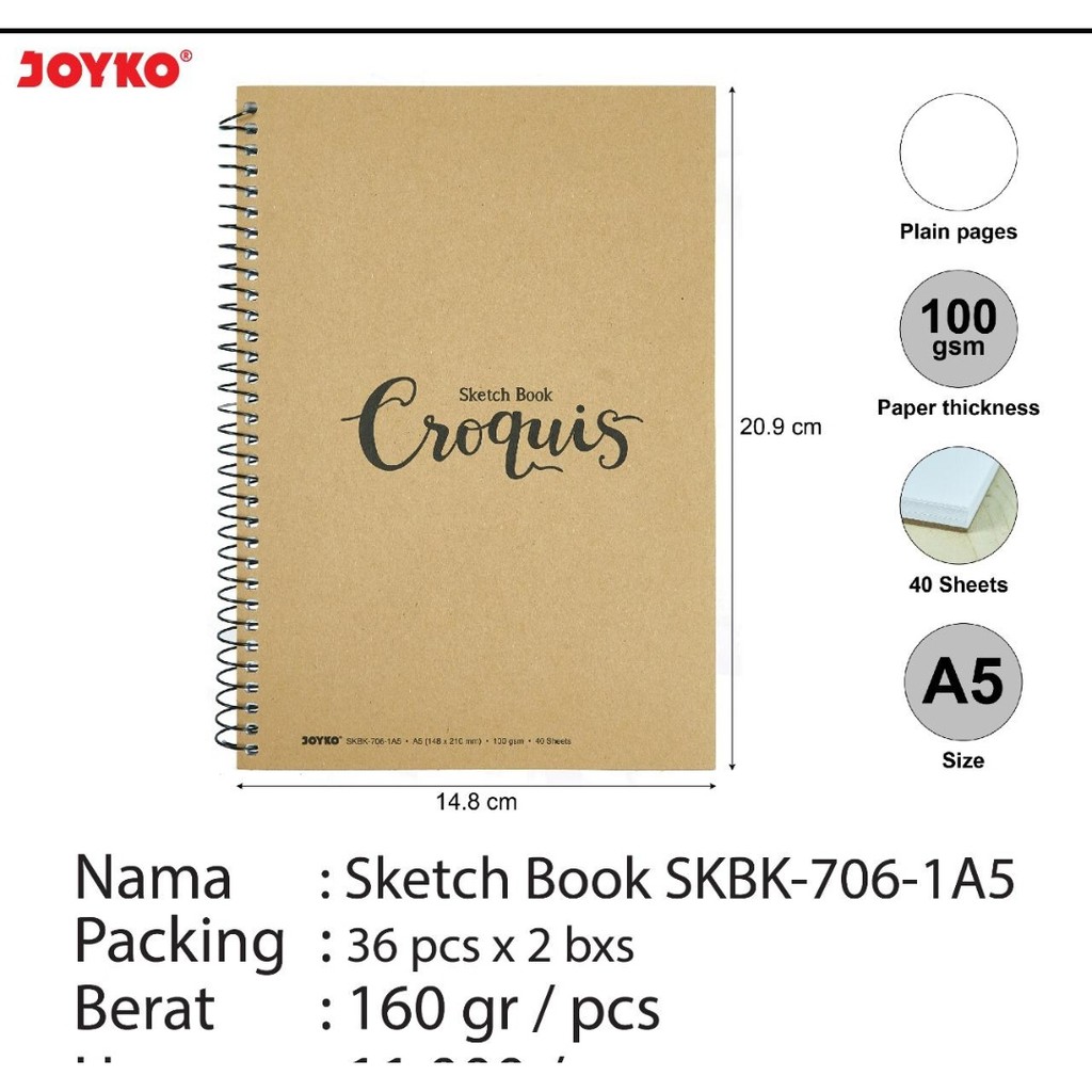 

scetck book joyko croquis a5 skbk 07