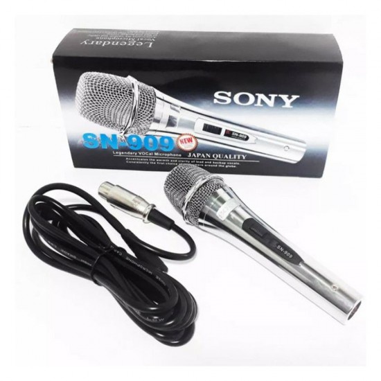 Mic kabel sony sn 909 new karaoke microphone STENLISS+kabel 4m promo