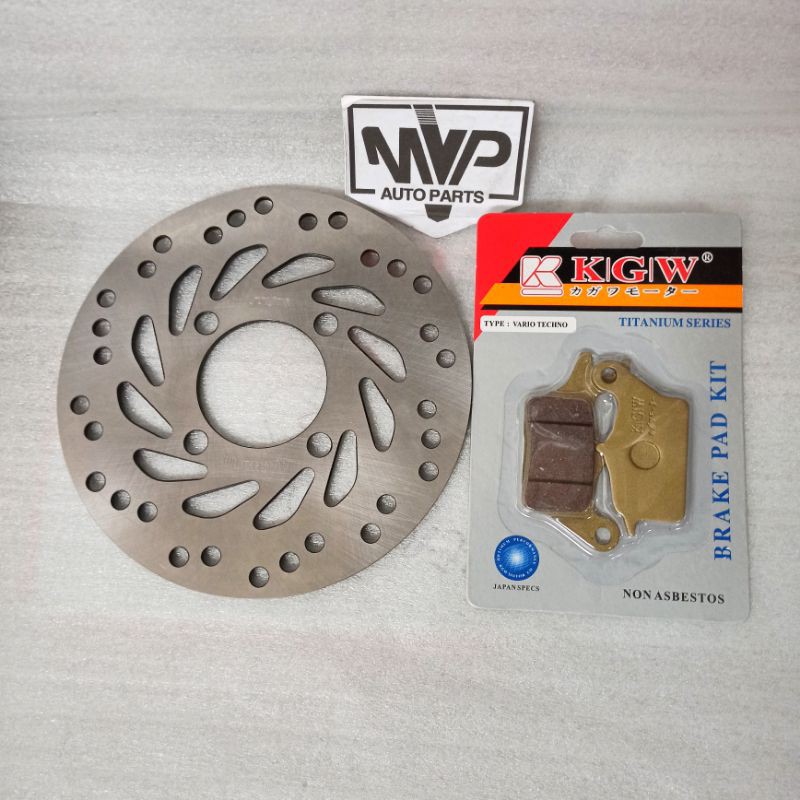 Paket Piringan Cakram + kampas SunStar 3mm Beat, Beat FI, Vario 110, Vario Tecno, 125-150