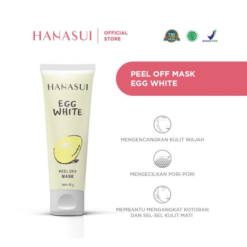 Hanasui EGG WHITE PEEL OF MASK Tube