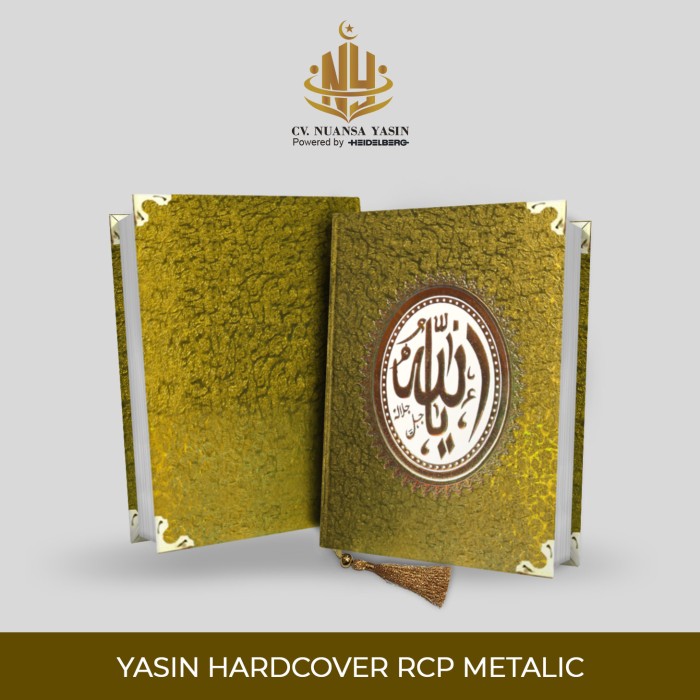 Cetak Yasin Hardcover RCP Metalik HVS / Cetak Buku Yasin Hardcover HVS