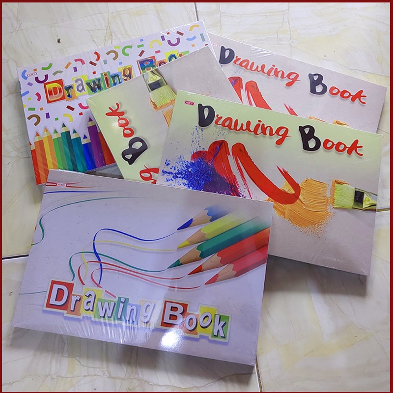 Buku gambar A4 merek KIKY KIKI 10 LEMBAR DRAWING BOOK 20*30