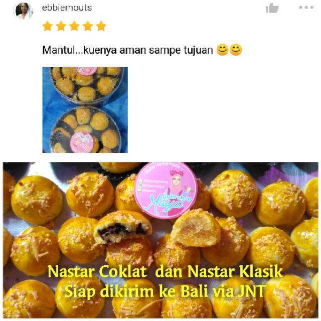 Nastar coklat wisman wisjman isi coklat atas keju kuker halal kue kering cokelat lebaran promil bumil hampers kue keju