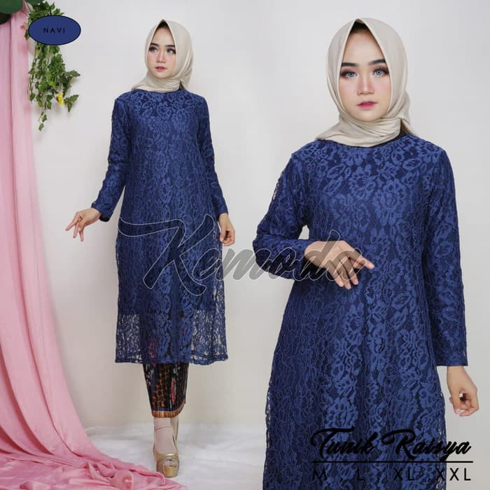 Atasan Kebaya Brukat Tunik Muslimah Kebaya