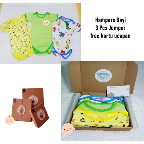 Hamper baju baby gift paket hampers parcel kado bayi lahiran parsel set murah