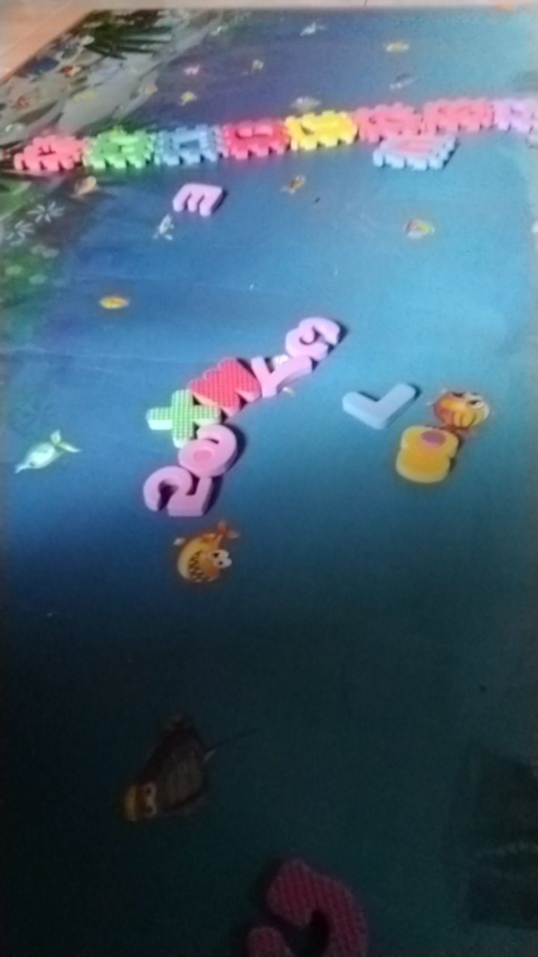 36pcs / Set Karpet Alas Lantai Dengan Bahan Halus Dan Gambar Motif Alfabet Untuk Bayi / Anak-anak