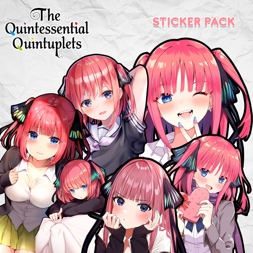 

Sticker Pack Nino Nakano Gotoubun no Hanayome / Sticker Pack Anime - Kualitas A