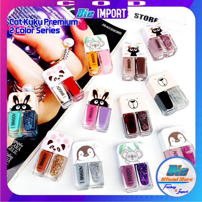 Kutek Kuku 2 in 1 Color Premium impor Best Seller